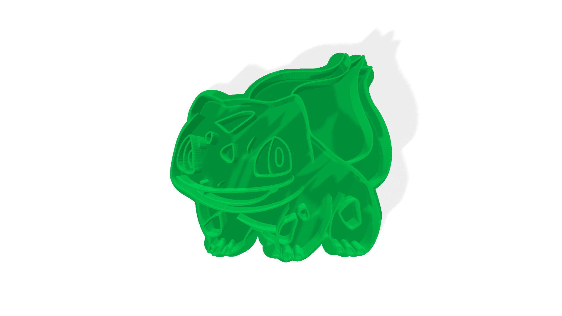 Pokémon Cookie Cutter - Bulbasaur 3d model