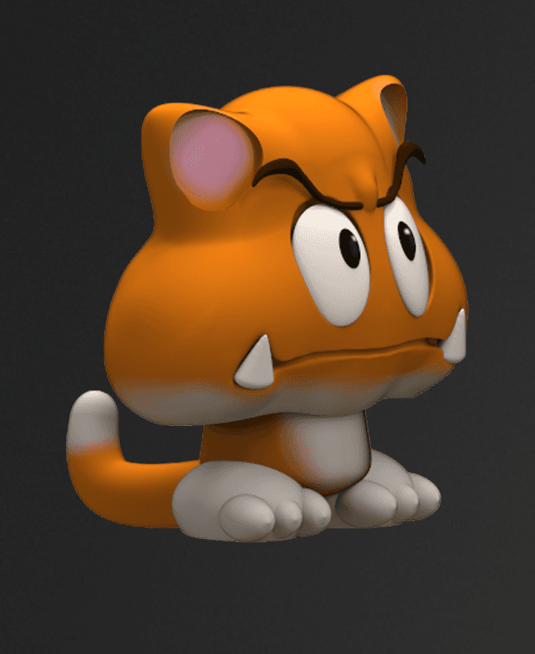 Kitty Cat Goomba 3d model