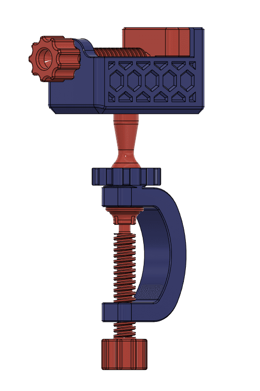 Atomic Vise - 100% Printable Desk Mount Vise 3d model