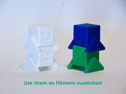 Calibot - Quick & Cute Calibration Print & Bridging Test! 3d model