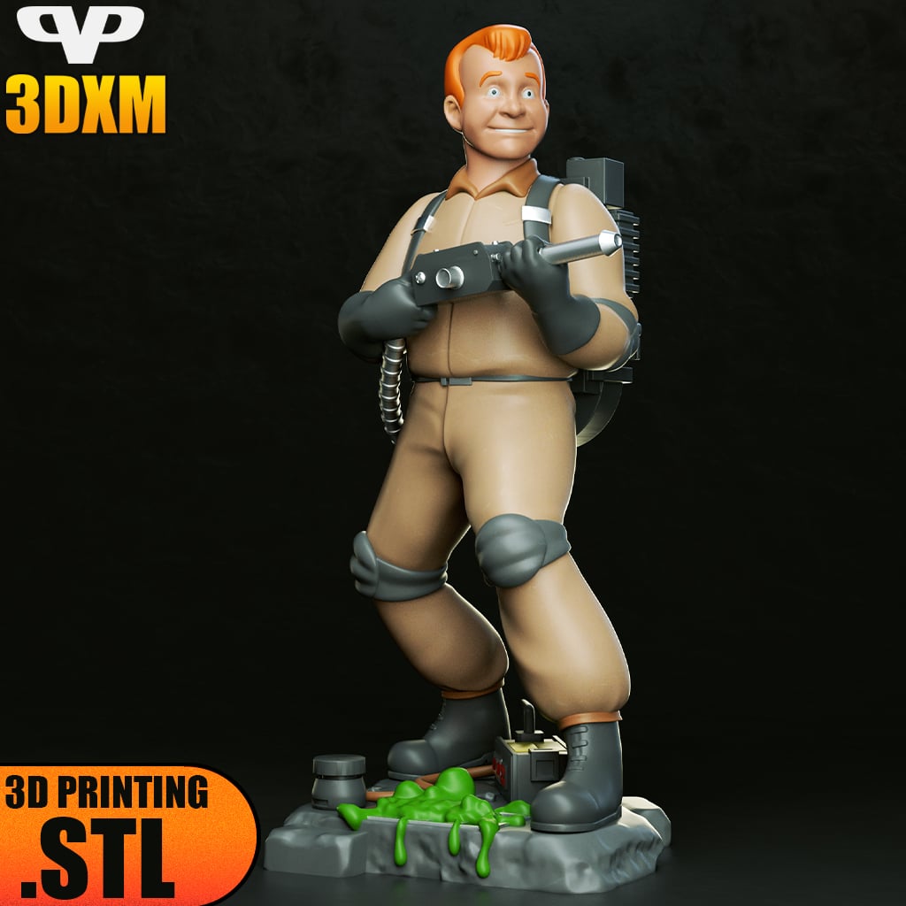 Ghostbuster Ray Stantz STL for 3D Printing ChibiSTL 3DXM 3d model