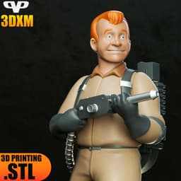 Ghostbuster Ray Stantz STL for 3D Printing ChibiSTL 3DXM 3d model