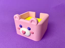 Bear Sticky Note Holder 3d model