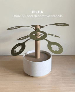 Pilea, Drink&Food decorative stencil set. 3d model