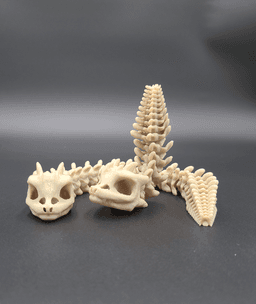 Short Bony Basilisk - Articulated Snap-Flex Fidget (Loose Joints) 3d model