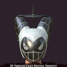 Lute The Exorcist Cosplay Helmet Hazbin Hotel 3d model