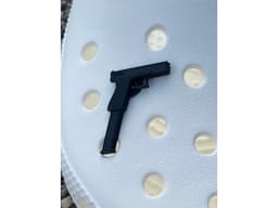 Gun charm for crocs 3d model