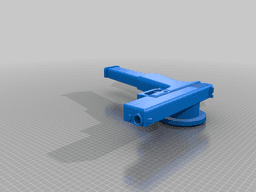 Gun charm for crocs 3d model