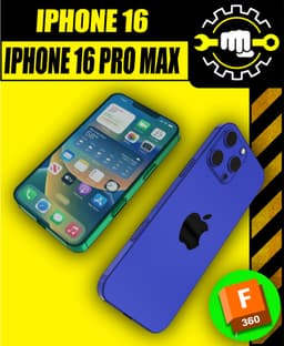 iPhone 16 + iPhone 16 Pro Max + Ebook Technical Drawing 3d model