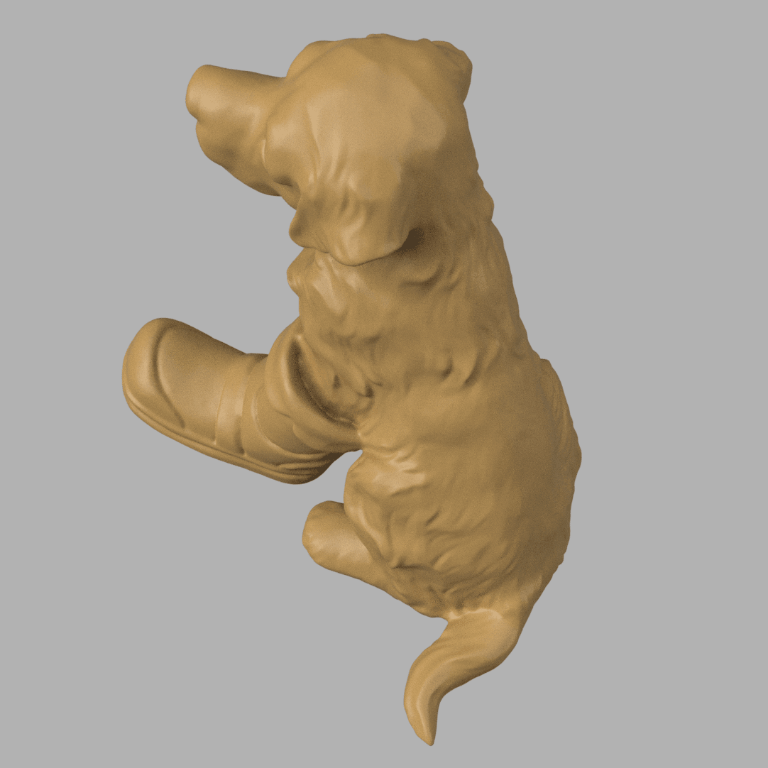 labrador with boot 3d model