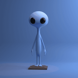 Cute Alien 3d model