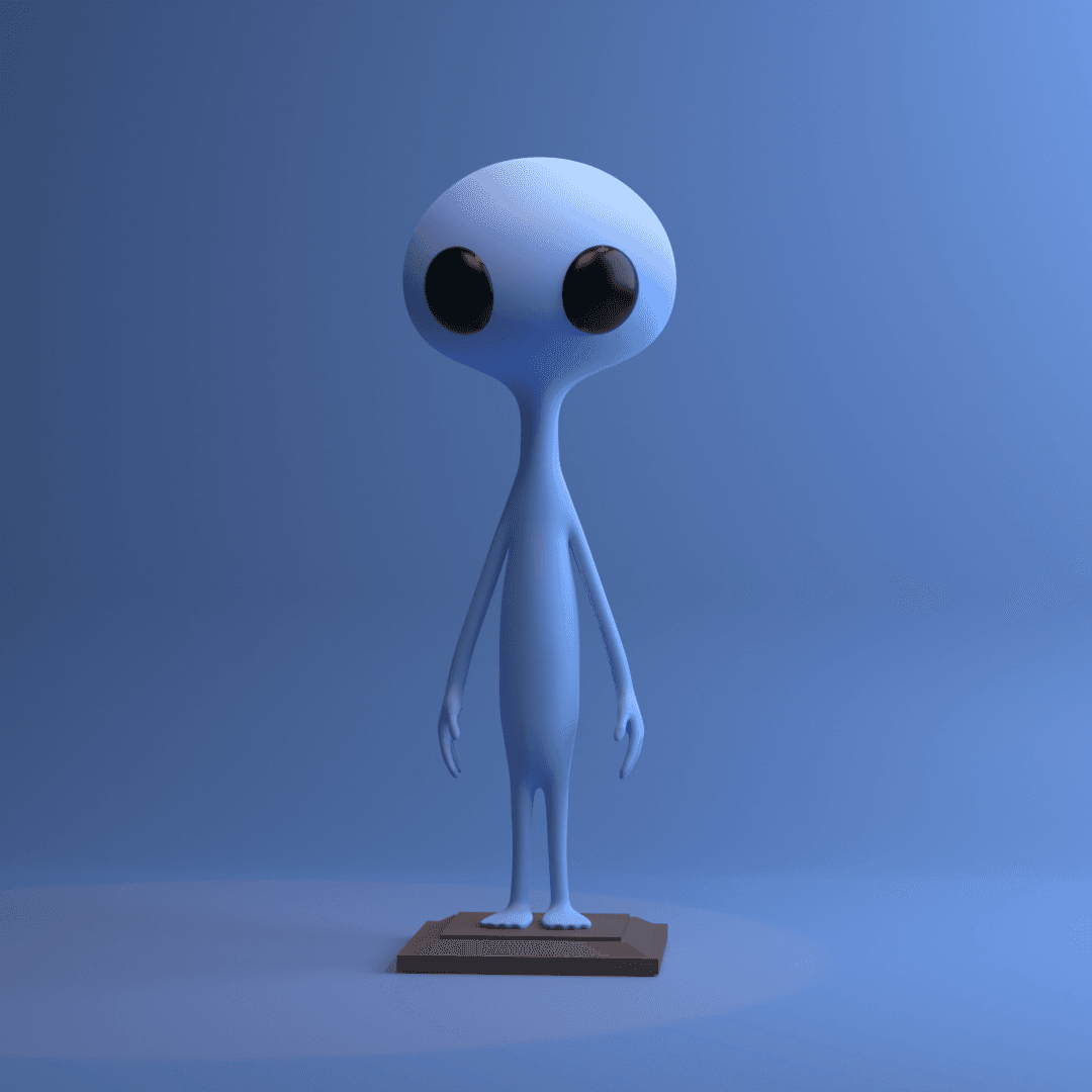 Cute Alien 3d model
