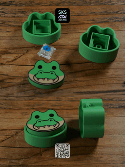 Alligator Mechanical Keycap Clicker 3d model