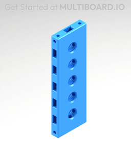 3 MU - Small Thread - I Multiboard Beam 3d model