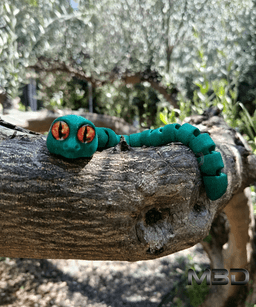 Flexi Cute Baby Snake / no supports / 3mf included 3d model