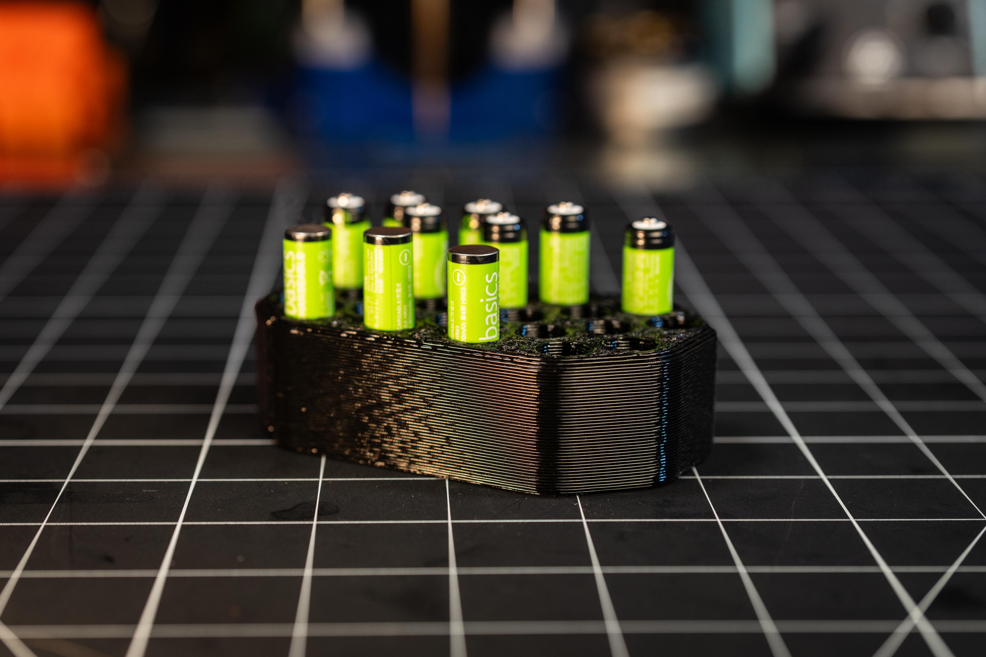 Rechargeable Battery Holder - AAA 3d model