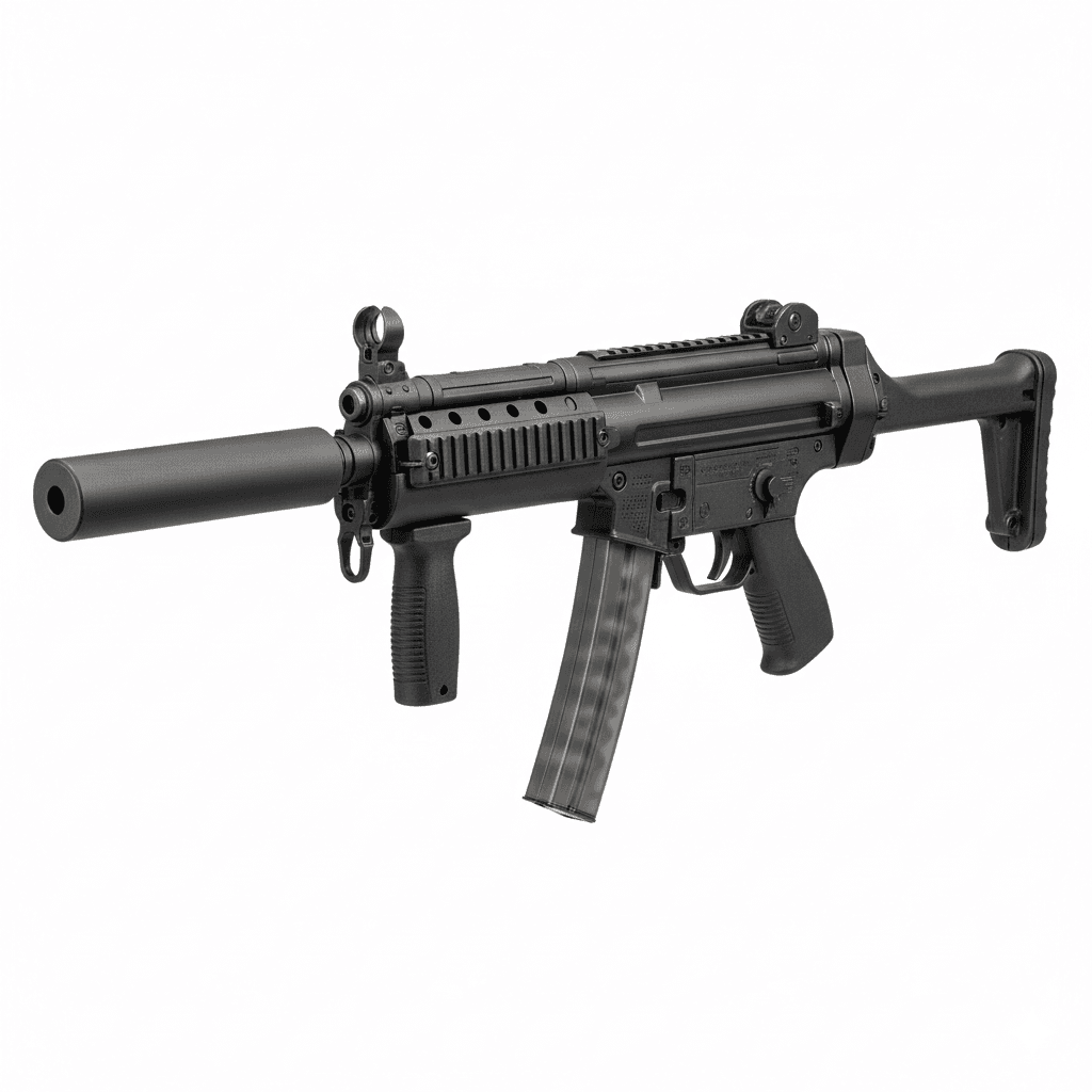 Gun HK MP5 Navy Combat SMG 3d model