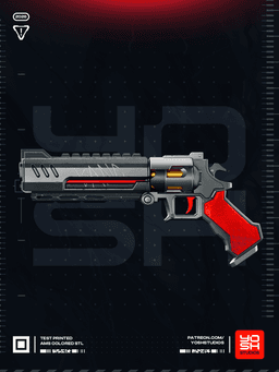 Deadpool Rivals Gun 3D Printer STL file 3d model