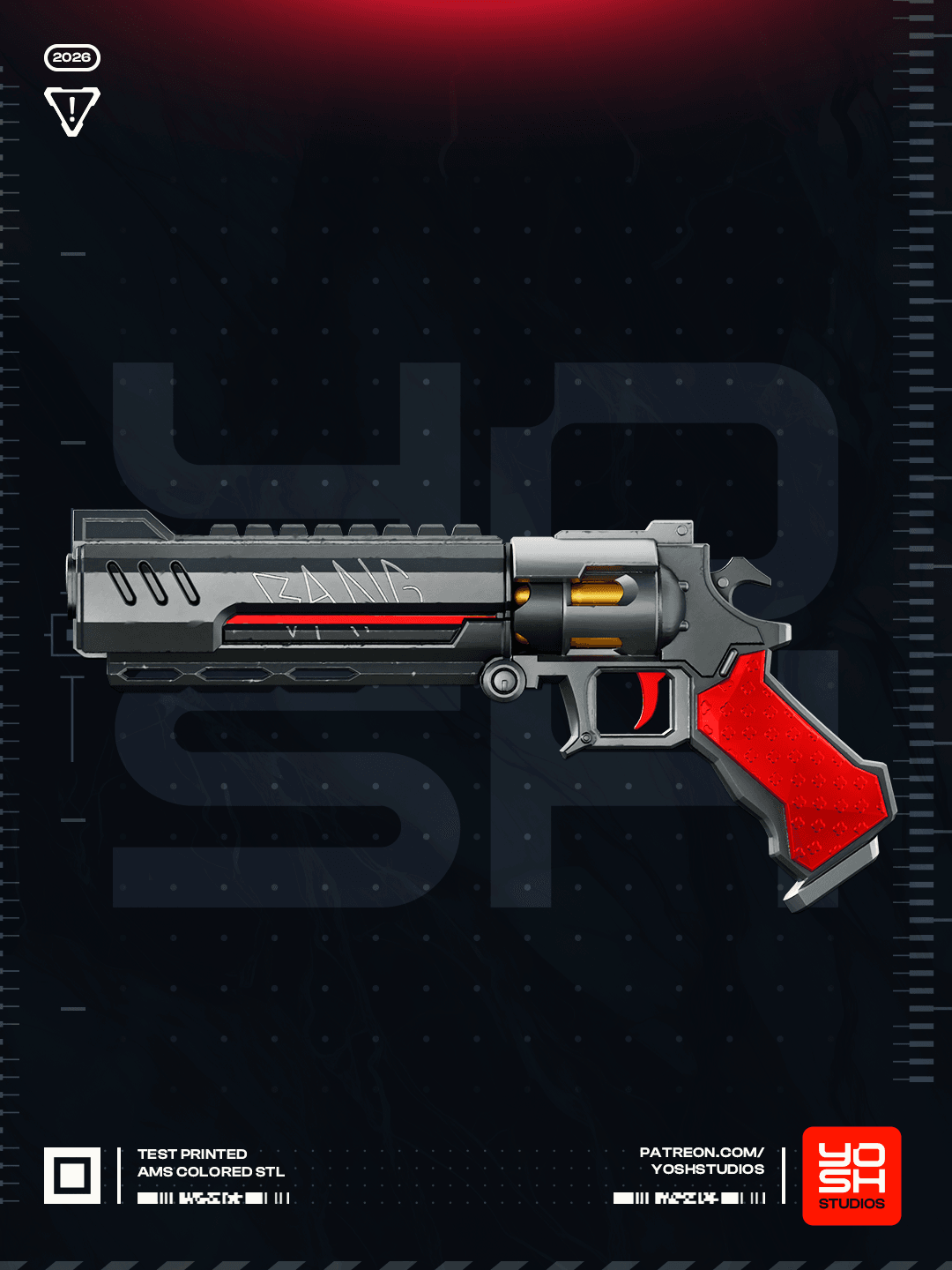 Deadpool Rivals Gun 3D Printer STL file 3d model
