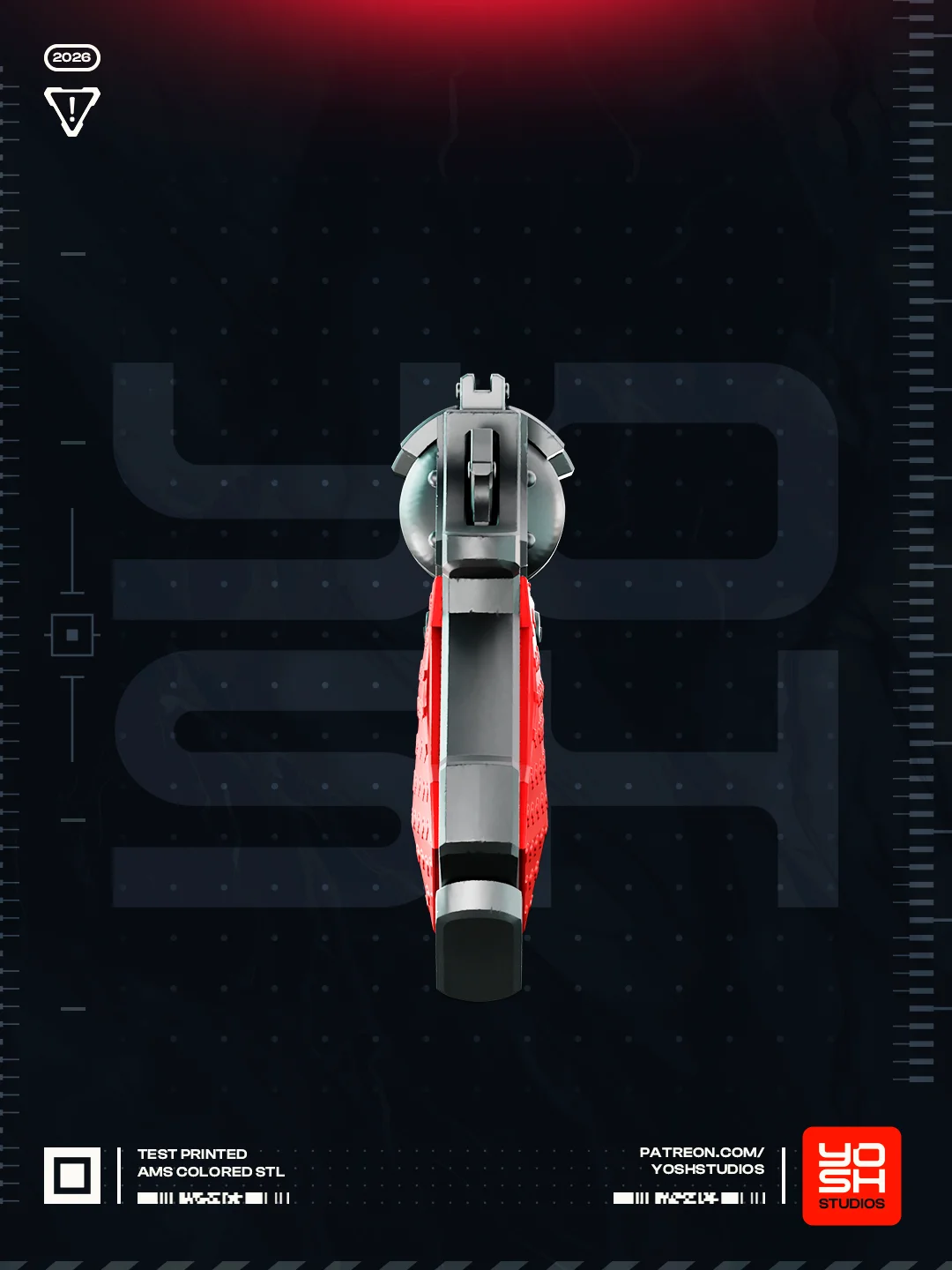 Deadpool Rivals Gun 3D Printer STL file 3d model