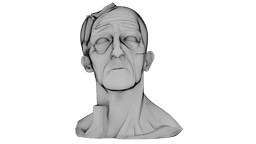 Kintsugi Portrait 3d model