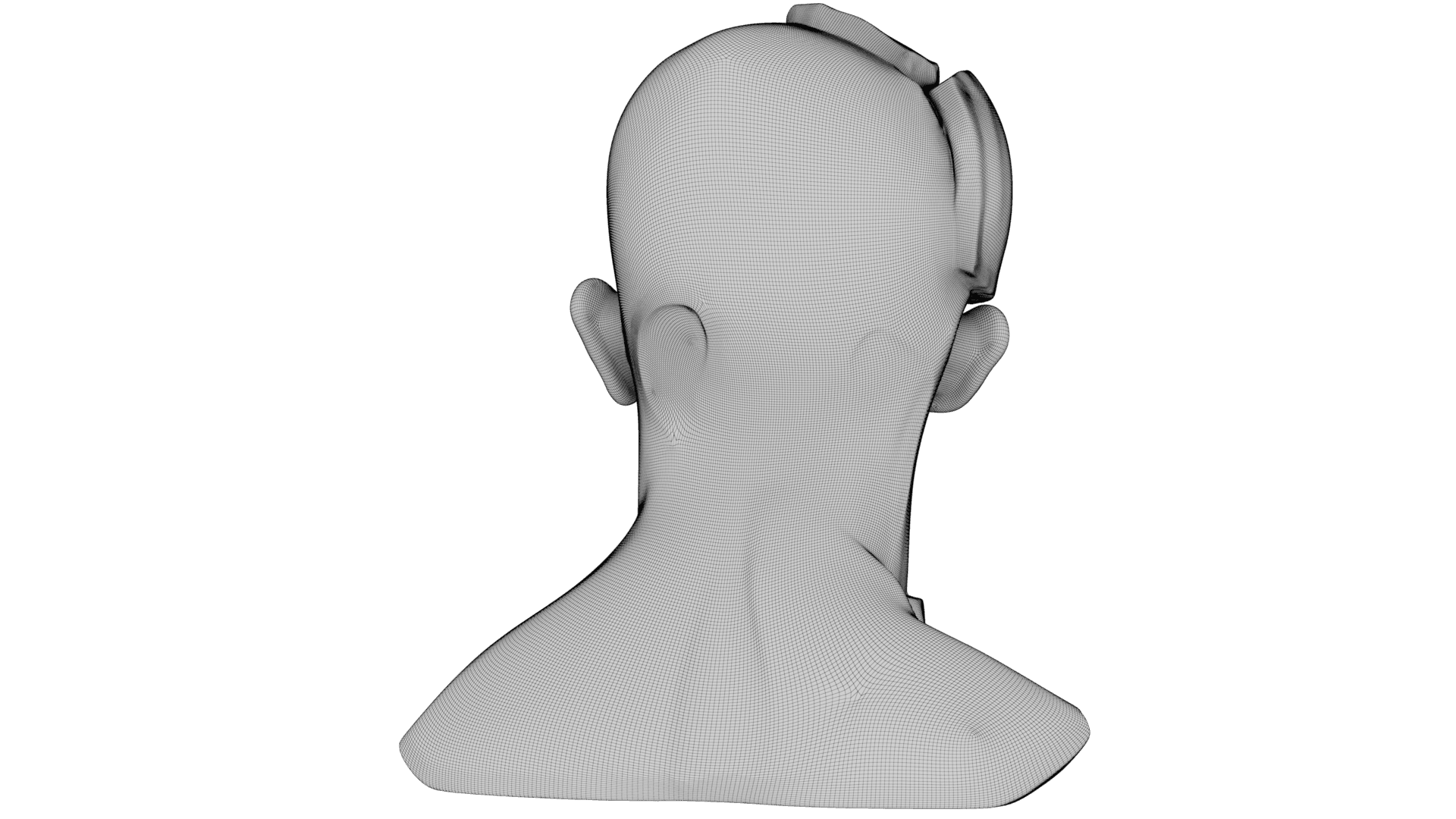 Kintsugi Portrait 3d model