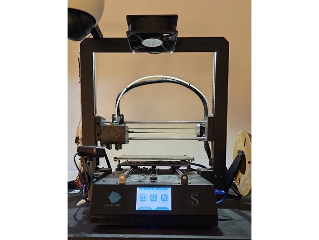 Anycubic i3 Mega s bottom plate with cooling 3d model