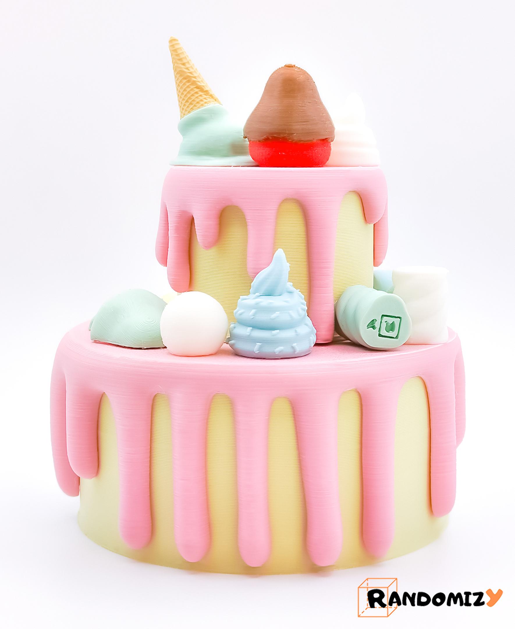 Decorative (Box) Cake 3d model