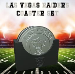 Las Vegas Raiders Coaster Set (NFL) 3d model