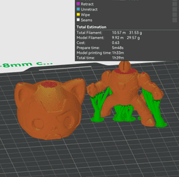 Iron Cat - Cosplay Superhero Cat Figurine - 3D Print STL/3MF 3d model