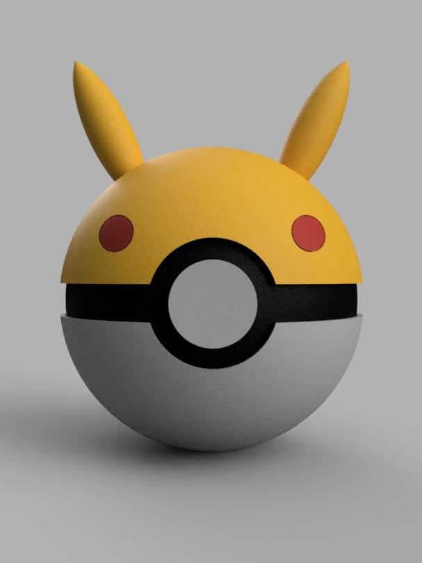 pikaball container  3d model