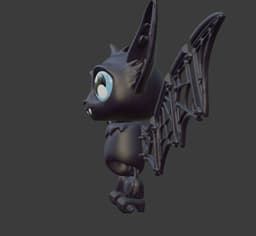 ARTICULATED HALLOWEEN BAT FLEXI WITH WEB WINGS 3d model