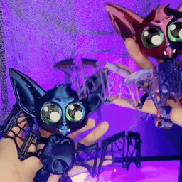 ARTICULATED HALLOWEEN BAT FLEXI WITH WEB WINGS 3d model