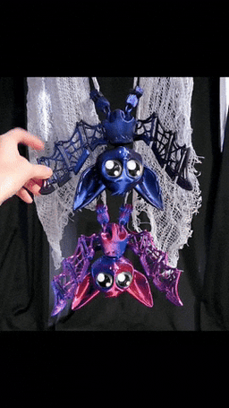 ARTICULATED HALLOWEEN BAT FLEXI WITH WEB WINGS 3d model
