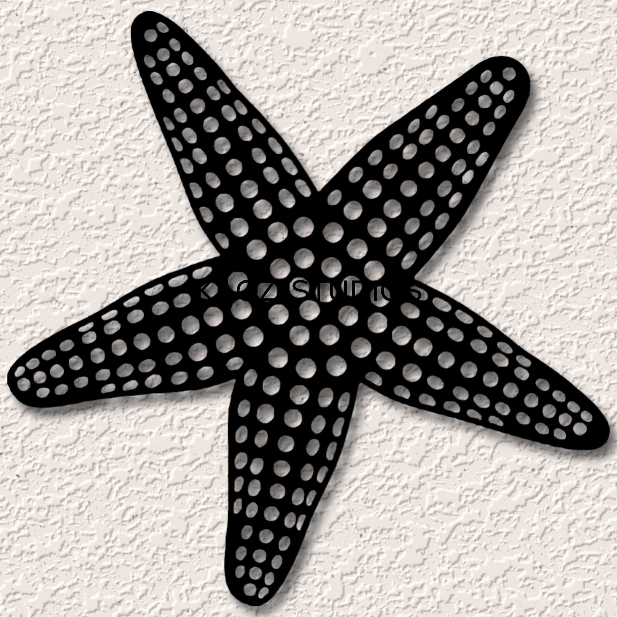 realistic starfish wall art ocean wall decor beach decoration 3d model