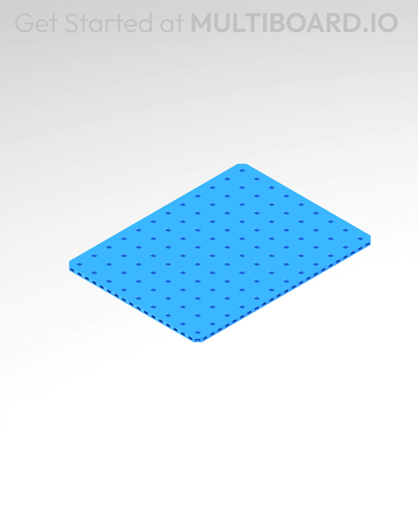 12x9 MU - Small Thread Offset MU - MultiBoard Plate 3d model