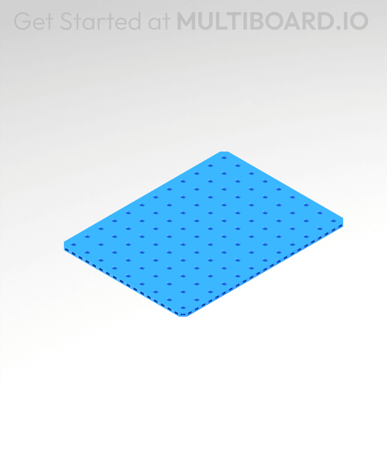12x9 MU - Small Thread Offset MU - MultiBoard Plate 3d model