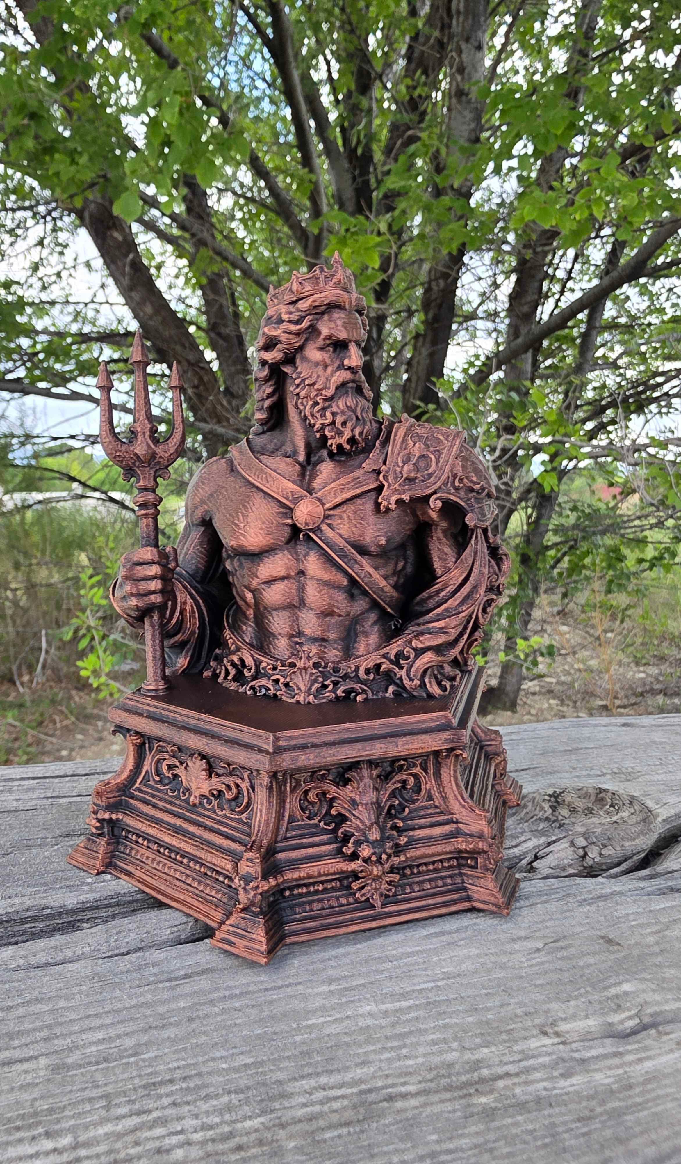 Poseidon Bust 3d model
