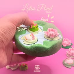 Lotus Pond Fidget Clicker – Zen Desk Toy 3d model