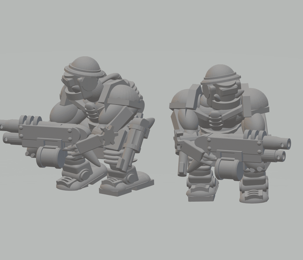 FHW: Zorblin Cyber Trooper w Blasta 3d model