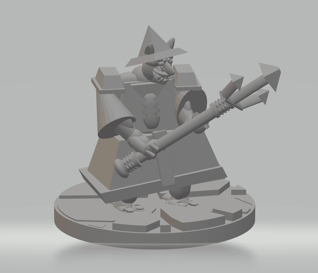 FHW:: Cult of The Flat Moon Trident space goblin 3d model