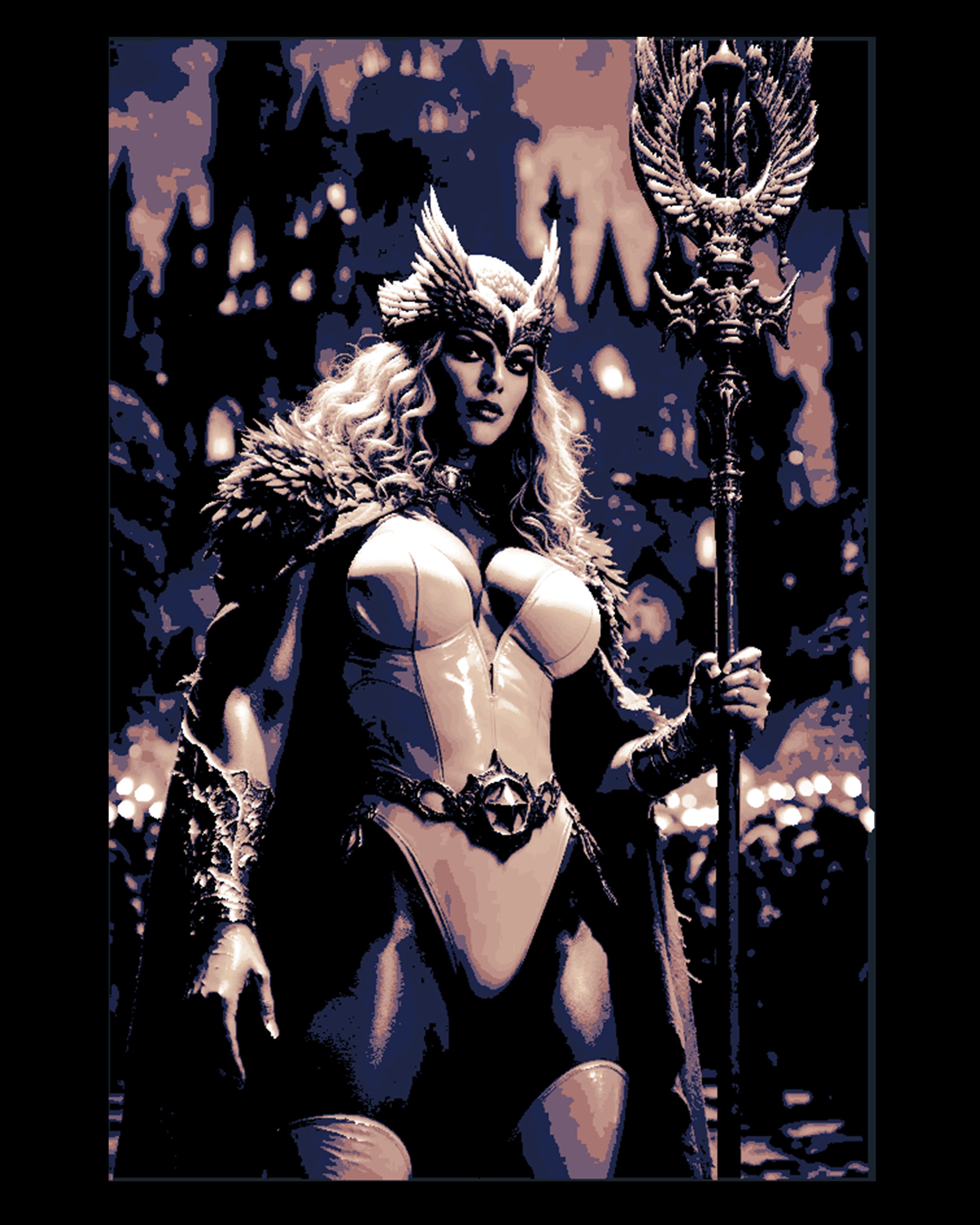 Fantasy art depicting Enchantress from Masters of the Universe 3d model