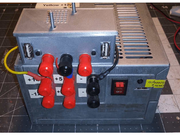 Variable Power Supply Using LM2596 and MT3608 3d model