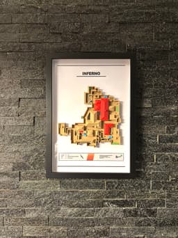 3D Printed Gaming Map - Inspired by "Inferno" - Fan Art 3d model
