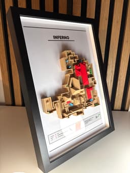 3D Printed Gaming Map - Inspired by "Inferno" - Fan Art 3d model