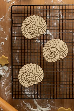 Seashell Cookie Cutter, Biscuit Cutter 3d model