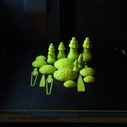 Mini mushroom bookmarks, keychains and decoration 3d model