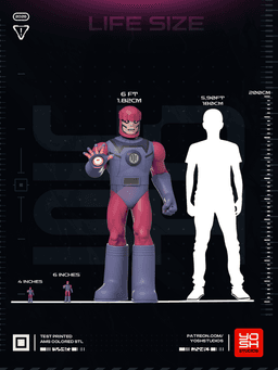 Life Size Sentinel 3D Printer STL 3d model