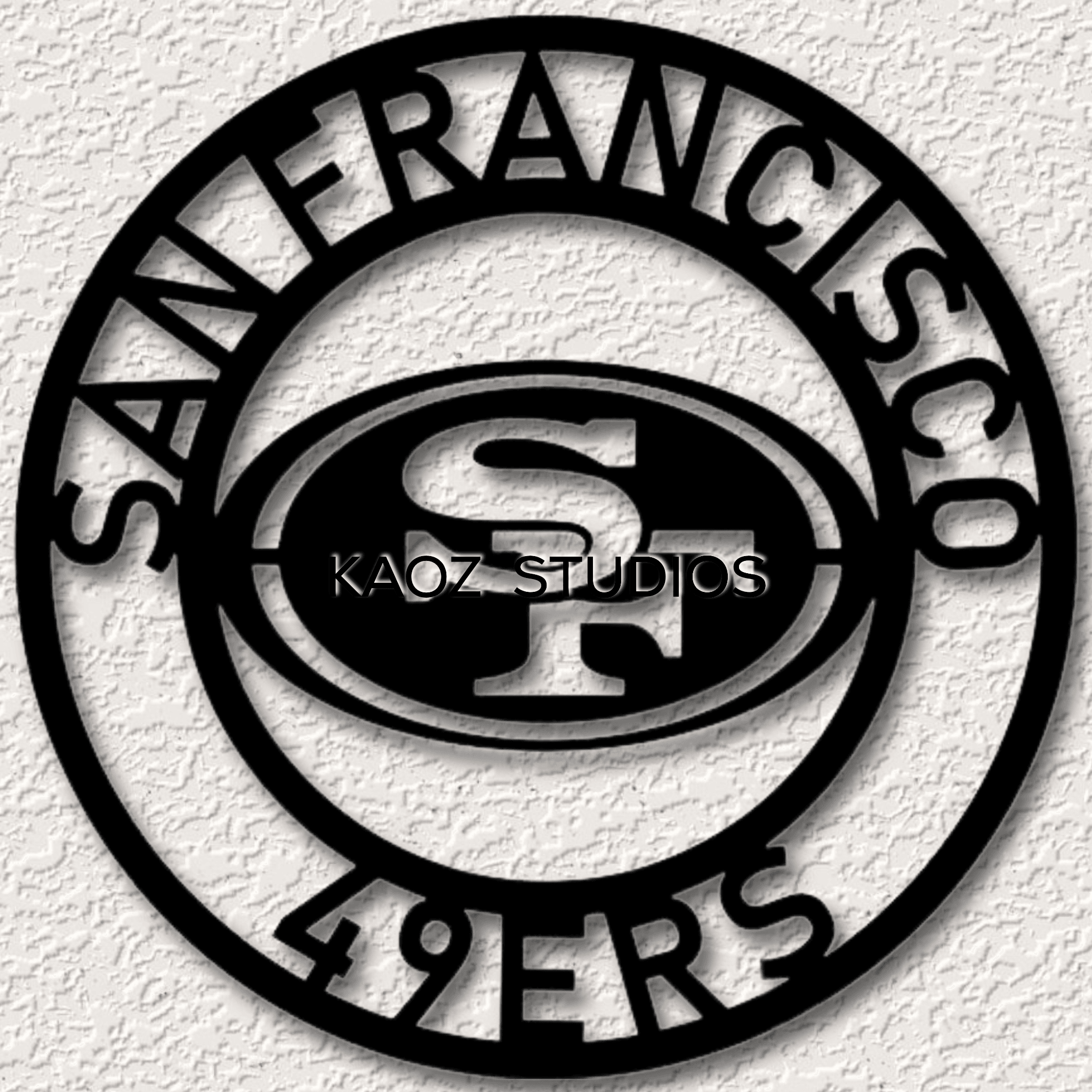 San Francisco 49ers sign football wall art 2024 superbowl decoration 3d model