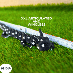 XXL Articulated Galactic Starlight Dragon / Wingless / Fidget Toy 3d model